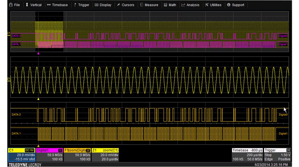 MSO software option - WaveSurfer 3000 Oscilloscopes